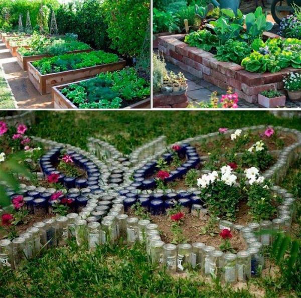 Грядки в ландшафтном дизайне сада: оформляем сад своими руками